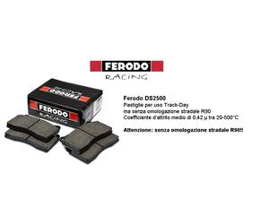 Pastiglie Ant.Racing FERODO per VW SCIROCCO 2.0 TDI 1968cc 100Kw 2010> FCP1641H