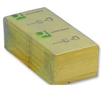 Pastiglie Appiccicoso 12PK 75X75MM Ylw ,Colore Giallo,Q CONNECT - Adesivo No Per