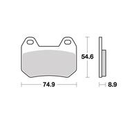 PASTIGLIE BREMBO GENUINE 07BB2507