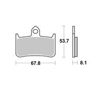 Set pastiglie freno, freno a disco BREMBO 07HO2807