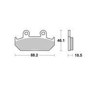 PASTIGLIE BREMBO GENUINE 07HO3509