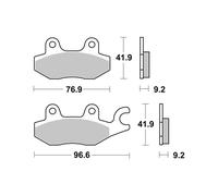 Pastiglie Freno Biologici BREMBO 07ho4008 Per Moto Ricambi Ciclomotore