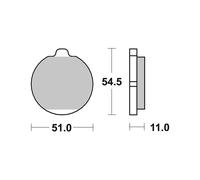 Brembo 07ka0414 Organic Brake Pads Blu