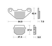 PASTIGLIE BREMBO GENUINE 07KA0717