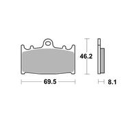 PASTIGLIE BREMBO GENUINE 07KA1306