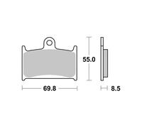 PASTIGLIE BREMBO GENUINE 07SU1407