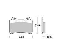 PASTIGLIE BREMBO GENUINE 07YA1711