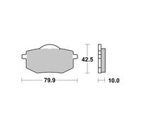 PASTIGLIE BREMBO GENUINE 07YA1909
