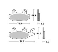 PASTIGLIE BREMBO GENUINE 07YA2206