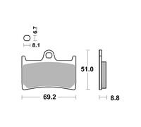 PASTIGLIE BREMBO GENUINE 07YA2307