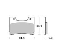 PASTIGLIE BREMBO GENUINE 07YA2409