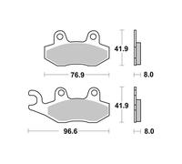 PASTIGLIE BREMBO SA07YA21SA