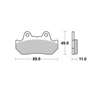 BREMBO 07HO10SP Kit pastiglie freni