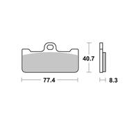 BREMBO 07BB10SR Kit pastiglie freni