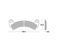BREMBO 07PO14SX Kit pastiglie freni
