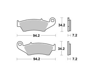 PASTIGLIE BREMBO TT07KA17TT