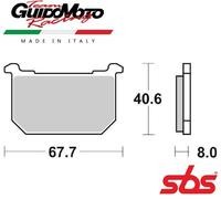 PASTIGLIE CARBON CERAMIC MOTOCICLI KAWASAKI SBS 539 HF 6565390