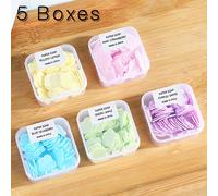 Pastiglie di sapone portatili e monouso, lavaggio mani antibatterico per l'esterno, in fogli con petali, con fragranza duratura, essenziali per vacanze in spiaggia, viaggi, campeggio, pesca, ideali pe