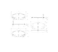 PASTIGLIE FRENANTI PP609NP GDB3510 2491001 113312 T1907 MDB3055 KBP4006 BP4015