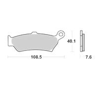 Pastiglie freni Brembo 07BB4380 sinterizzato post. con omologazione