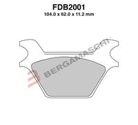 PASTIGLIE FRENI FERODO PER FDB2001P HARLEY DAVIDSON FXSTC SOFTAIL CUSTOM 1340