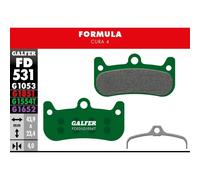 Pastiglie galfer fd531 g1554t pro semi metalliche per freni a disco formula cura 4