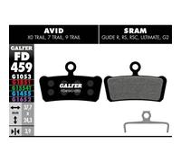 Pastiglie freni Galfer Hayes Dominion A4 Noir 43,2x30,7x4 mm
