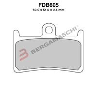Set di pastiglie freno FERODO FDB605