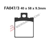 PASTIGLIE FRENI PER HONDA NSR125R CRM125 POSTERIORE EBC FA047/3 ORGANICA MOTO