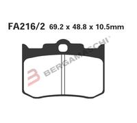 Ebc Fa Series Organic Fa216/2 Brake Pads Nero