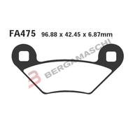 FA475TT PASTIGLIE SINTERIZZATE POSTERIORI EBC POLARIS 500 X2 SPORTSMAN 2010