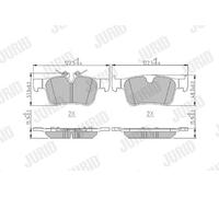 Pastiglie Freni per Volvo XC60 II 246 2.0 D4 V60 225 227 T6 Spina