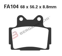 EBC Biologico Posteriore Pastiglie Freno (1 Set) Per Yamaha RD500 LC (1984 1986)