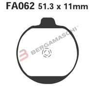 PASTIGLIE FRENI PER Z1000/1300 79>82 ANTERIORE FA62 EBC FA062 KAWASAKI 79>82