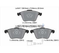 Pastiglie Freni VW EOS (1F7, 1F8) 2.0 TFSI Anno 03/06?08/15 kW 147 CV 200