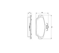 BOSCH Kit pastiglie freni