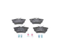 Bosch BP217, Pastiglie Freni Auto, Asse Posteriore, Qualità Bosch, Riduzione del Rumore e della Polvere, Certificazione ECE-R90, Senza Rame, 1 Confezione da 4 Pastiglie, Con Accessori