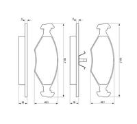 Pastiglie freno 0 986 424 514 BOSCH per FIAT PALIO PALIO Weekend ALBEA
