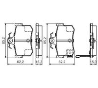 BOSCH 0 986 424 568 Kit pastiglie freni