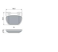 BOSCH 0 986 424 606 Kit pastiglie freni