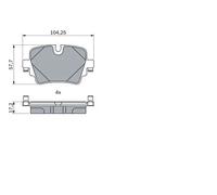 BOSCH 0 986 424 623 Kit pastiglie freni