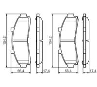 Pastiglie freno 0 986 424 656 BOSCH per FORD USA EXPLORER