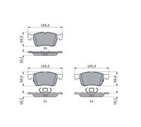 Pastiglie freno 0 986 424 885 BOSCH per FORD FOCUS IV FOCUS IV Turnier KUGA III