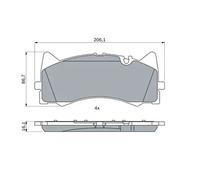 Pastiglie freno 0 986 424 886 BOSCH per MERCEDES-BENZ AMG GT Roadster AMG GT