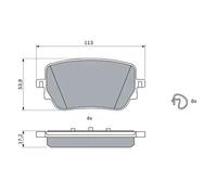Pastiglie freno 0 986 424 890 BOSCH per MERCEDES-BENZ CLASSE A CLA GLB GLA EQB