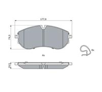 BOSCH 0 986 424 931 Kit pastiglie freni