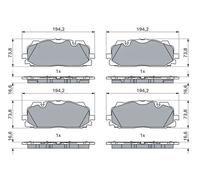 Set di pastiglie freno BOSCH 0 986 424 945, anteriore