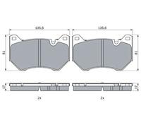Pastiglie freno 0 986 424 966 BOSCH per AUDI Q5 Q5 Sportback Q5 Van