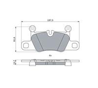 BOSCH 0 986 424 971 Kit pastiglie freni