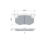 Bosch Kit pastiglie freni 0 986 424 992 – Posteriore per Renault/Peugeot – ECE-R90 – 4 pastiglie